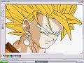Drawing Son Goku in MS Paint