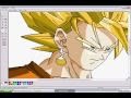 Drawing Son Goku in MS Paint