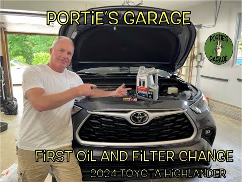 2024 toyota highlander first oil change