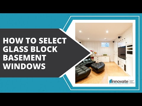 how to put a vent in a glass block window