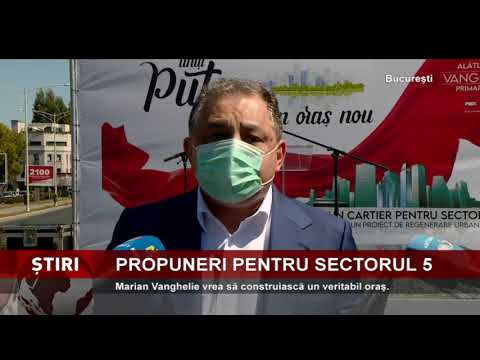 Propunerile candidatului PSDI, Marian Vanghelie, pentru Sectorul 5