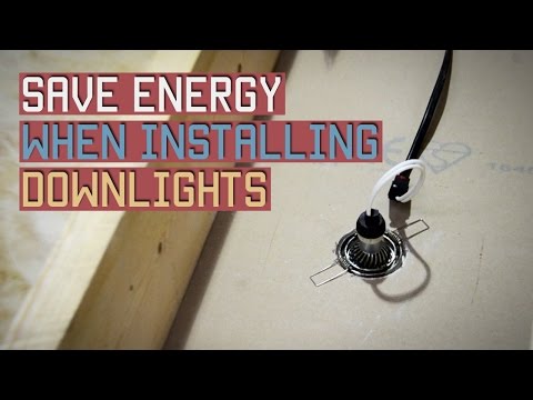 how to fit ceiling downlights