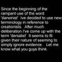 New terminology for creationists
