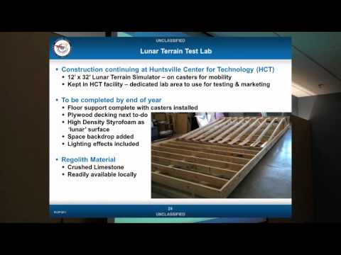 RCSP Team Meeting 09 16 11 Lunar Terrain Test Lab