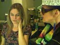 mama purple raainbows gives darshan in cafe honest, coldharbour lane, brixton and also interviews actress leah muller, of 'heartbeat' 'the bill' (dc turner)