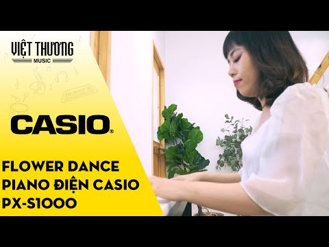 Flower Dance với cây đàn piano điện mỏng nhất Casio PX-S1000 màu đỏ