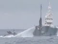 Ady Gil loses bow to Japanese whaling vessel.
