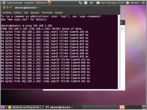 how to ping in linux