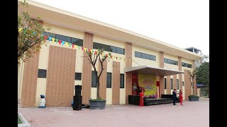 Gắn biển Công trình Nhà học 3 tầng và Nhà rèn luyện thể chất, Trường THCS Trần Quốc Toản