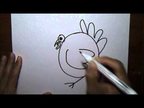 how to draw pigeon step by step