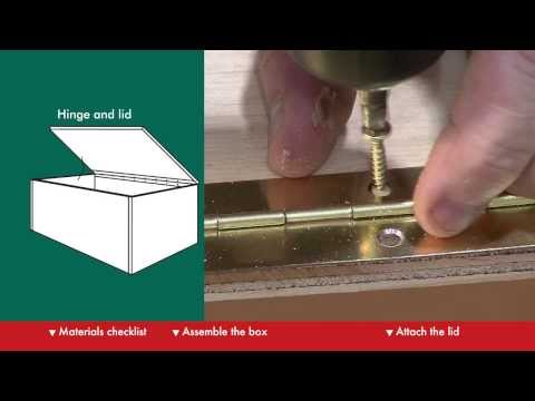 how to attach hinges to a box