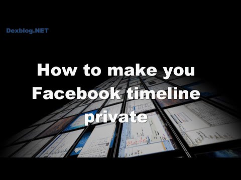 how to make ur facebook private