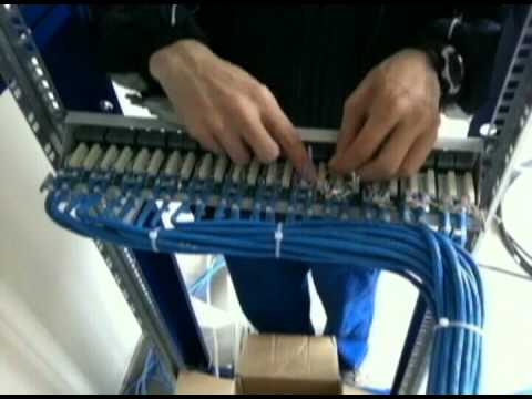 how to patch ethernet patch panel