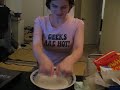 playing with cornstarch