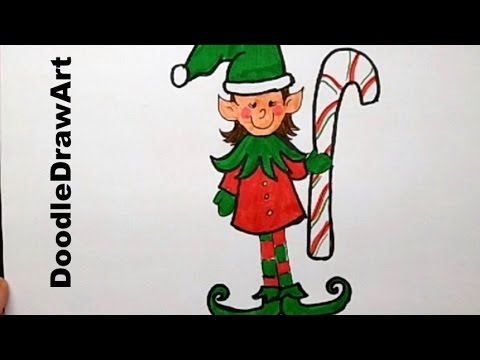 how to draw an elf