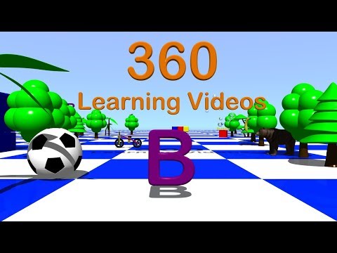 Letter B - 360° 3D Animated VR Kids Video - YouTube