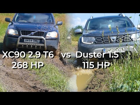 volvo xc90 vs dacia duster 4x4 mud offroad