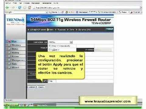 Aprende configurar tu router TRENDnet