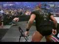 Randy Orton gives Cena an RKO on a steel chair at SNME