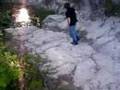 Liam Throws Big Rock