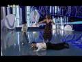 Hulya Avsar trample on tv show