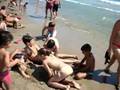 un dia a la platja. escola d'estiu agost 08. canet d'en berenguer.