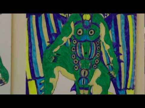 OutsiderArtwork - Outsider Artwork: Barry Paul ALIEN ART BRUT Barry C Paul is a visionary artist living in the San Francisco Bay Area. He draws cosmic beings who he is related...