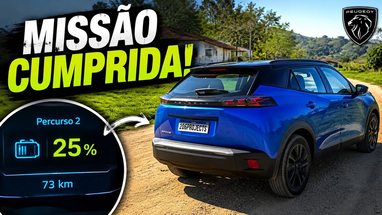 O 2008 elétrico aguentou MESMO a viagem inteira?🦁⚡️