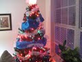 Christmas apartment in Arlington, TX with naked man eating ice-cream