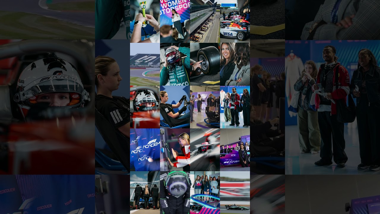 The many frames of the F1 ACADEMY Silverstone Test Experience. 📸