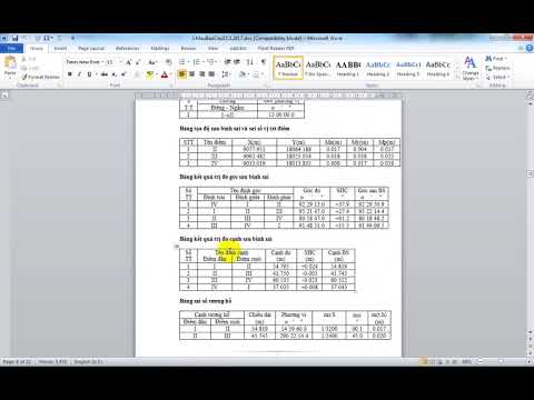 Thực tập Trắc địa GTVT 1/5: Bình sai lưới bằng DPSurvey