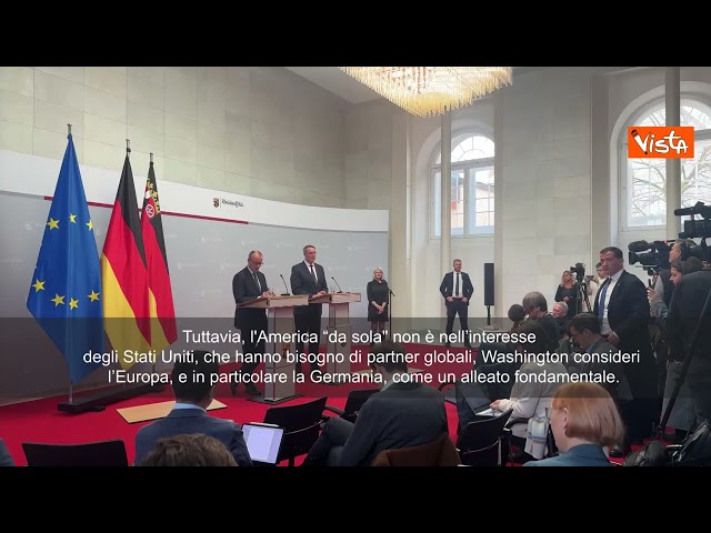 Merz a Trump: Gli Usa non devono salvare la democrazia in Europa, se serve facciamo da soli