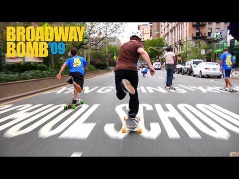 Broadway Bomb Race 2009: Longboarding NYC