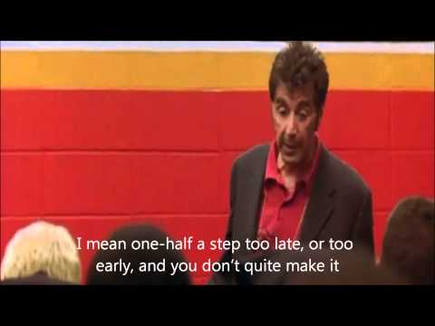 Al Pacino – Any given sunday speech! | pontodeviragem