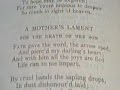 A Mother's Lament by Robert Burns