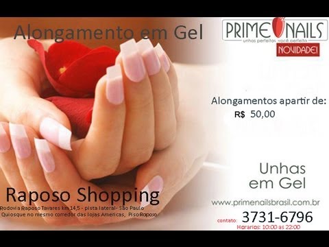 Alongamento de unha em gel - passo a passo