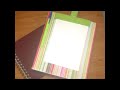 Reciclaje:  Como hacer un porta notas con la tapa de una caja de zapatos