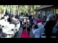 Fun wedding entrance