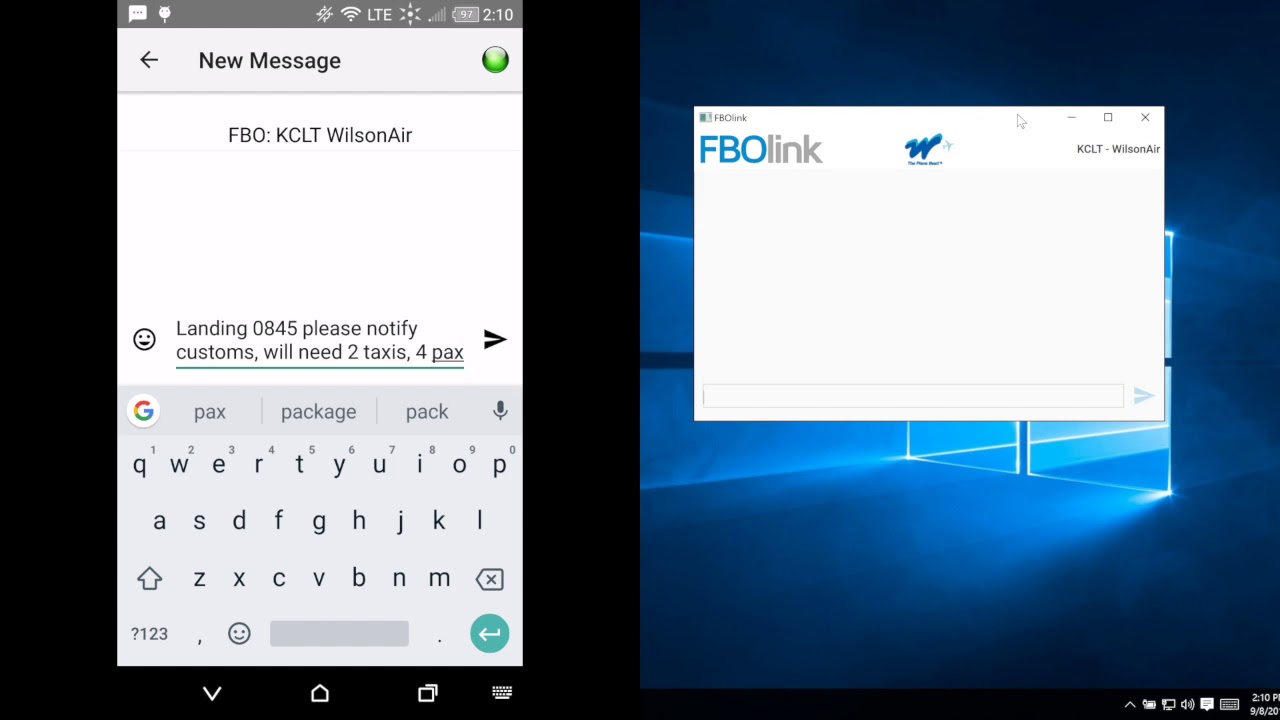 Demonstração do FBOlink c/ LED
