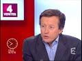 nicolas dupont-aignan �tait l'invit� de t�l�matin sur france 2 le mardi 5 f�vrier 2008