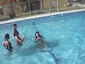 Yilian and Friends at the Pool