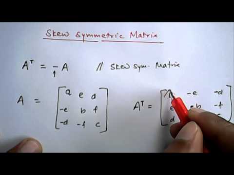 how to prove skew symmetric