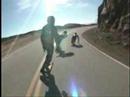 Downhill skateboarding.