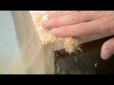 Fill wood joint gaps trick