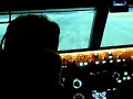 Boeing 737 landing cockpit, in hong kong flight simulator Boeing 737 landing cockpit, in hong kong flight simulator