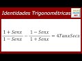 Comprobación de una Identidad Trigonométrica - Verifying a trigonometric identity
