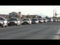Over 200 Las Vegas Police Cars In Line