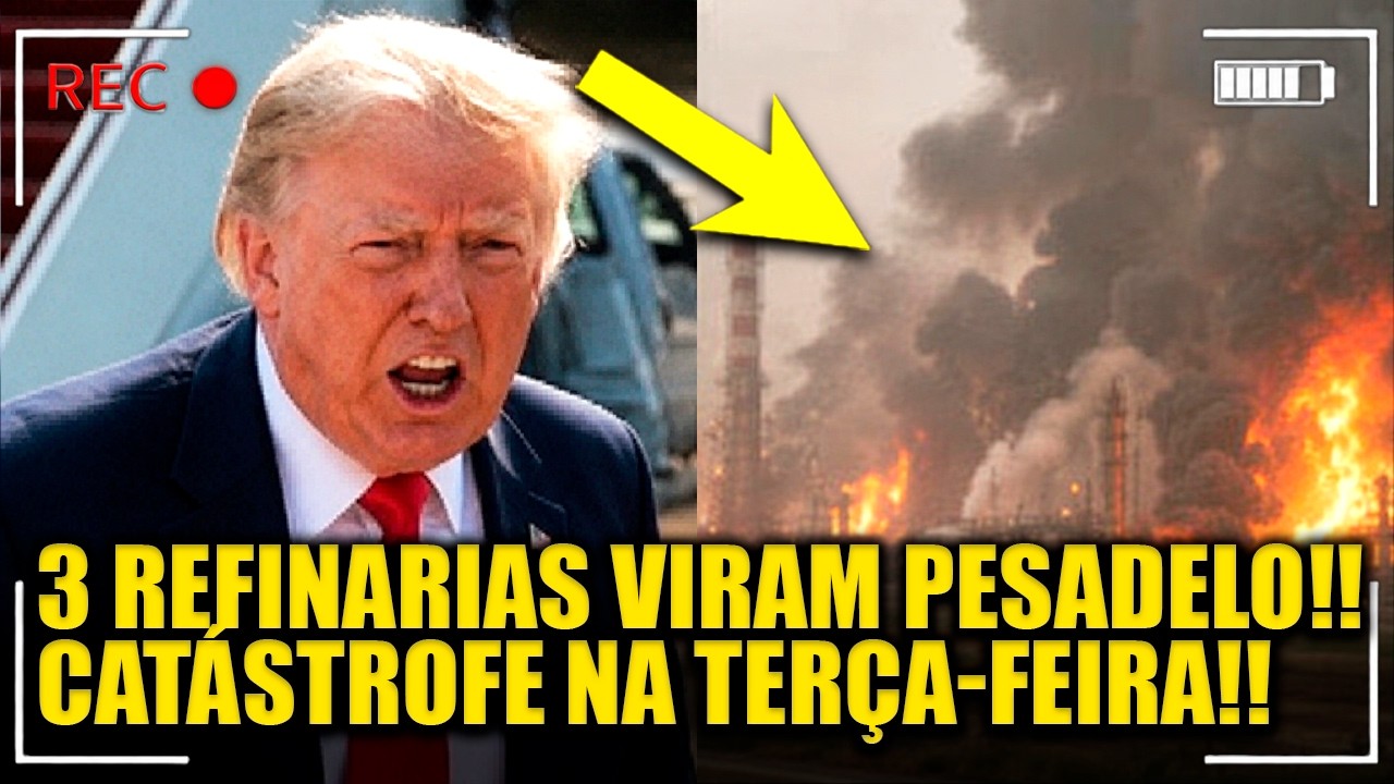 Irã tem TERÇA FEIRA CATASTRÓFICA com EXPLOSÃO DE 3 REFINARIAS!!
