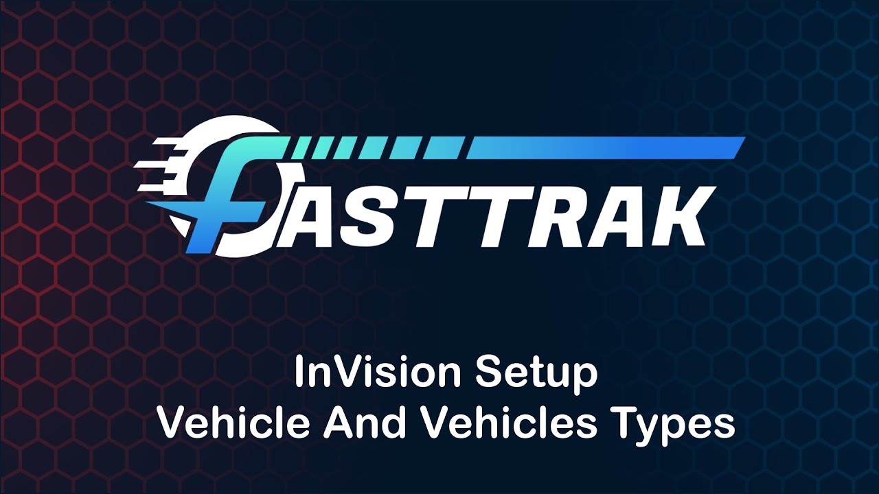 Setup - Vehicle and Vehicle Types