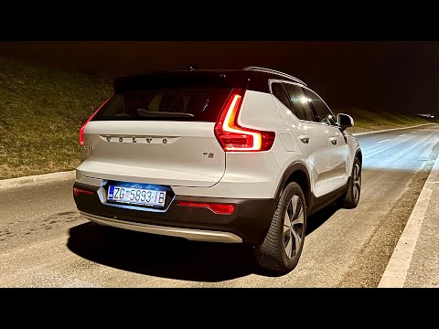 volvo xc40 2021 at night crazy led lights digital cockpit views pov night